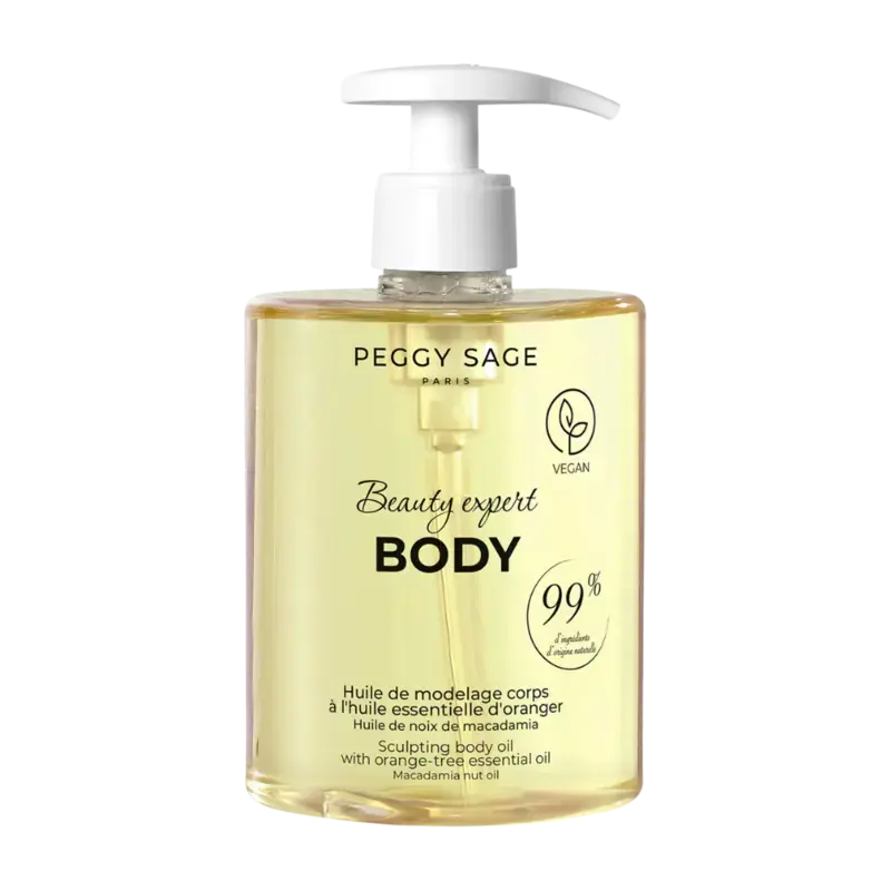 Aktuell Peggy Sage Beauty Expert Body Sculpting Body Oil With Orange-Tree Essential Oil Beauty Expert Body - Macadamia Nut Oil 500ml