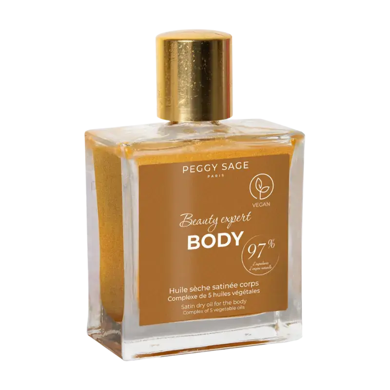 Peggy Sage Beauty Expert Body Satin Dry Oil For The Body - Complex Of 5 Vegetable Oils 50ml Neue Kollektion