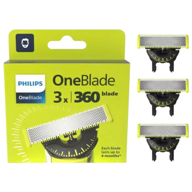 Philips OneBlade QP430/50 Replacement Blade 3 Pieces Versand Am Gleichen Tag