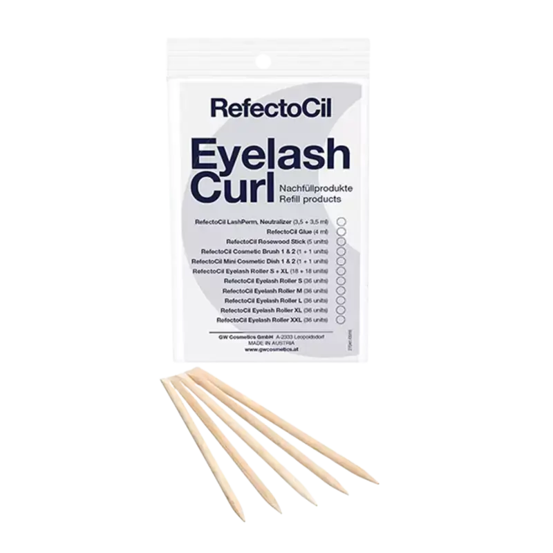 Refectocil Eyelash Curl Refill - Rosewood Sticks 5 Stück Finale Aktion