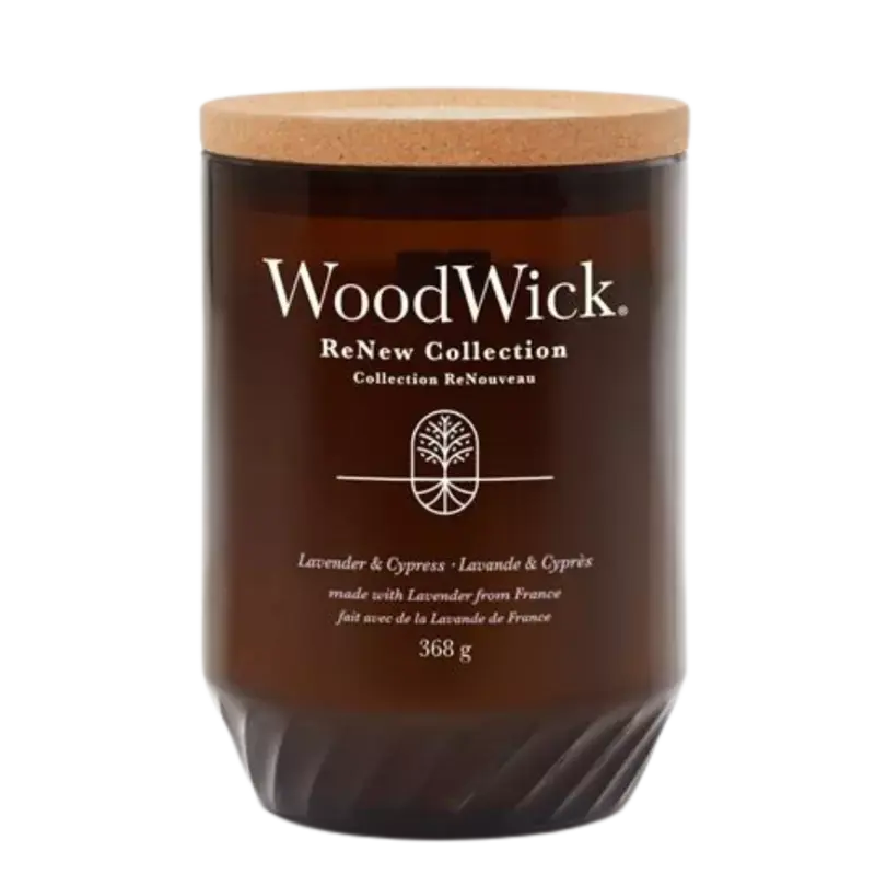 WoodWick ReNew Candle Lavender & Cypress Large Rabatt