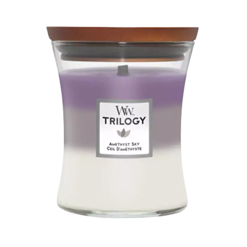 WoodWick Trilogy Candle Amethyst Sky Medium Schnäppchen