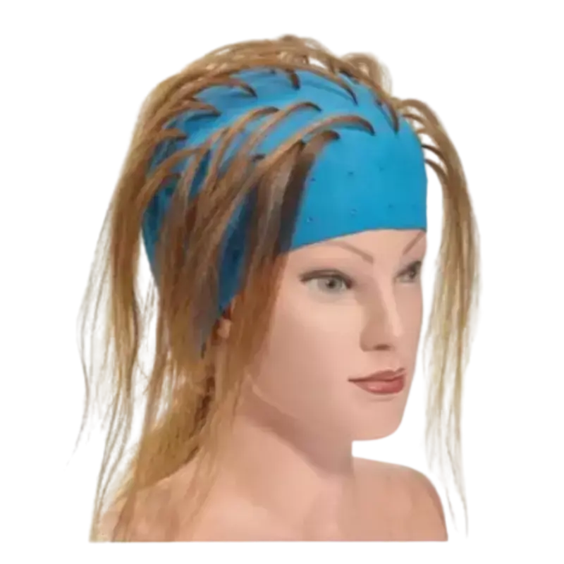 Efalock Rubber Highlight Cap Blau mit Löchern Abverkauf