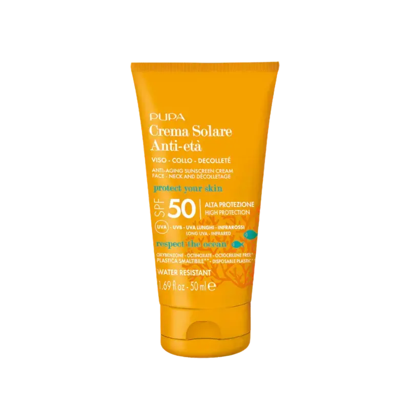 PUPA Milano Anti Aging Sunscreen Cream Face-Neck And Decolletage SPF50 50ml Super-Preis