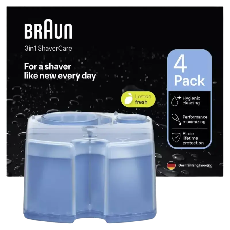 Preiswert Braun 3-in-1 ShaverCare SmartCare Center Navulpatronen 4-pack