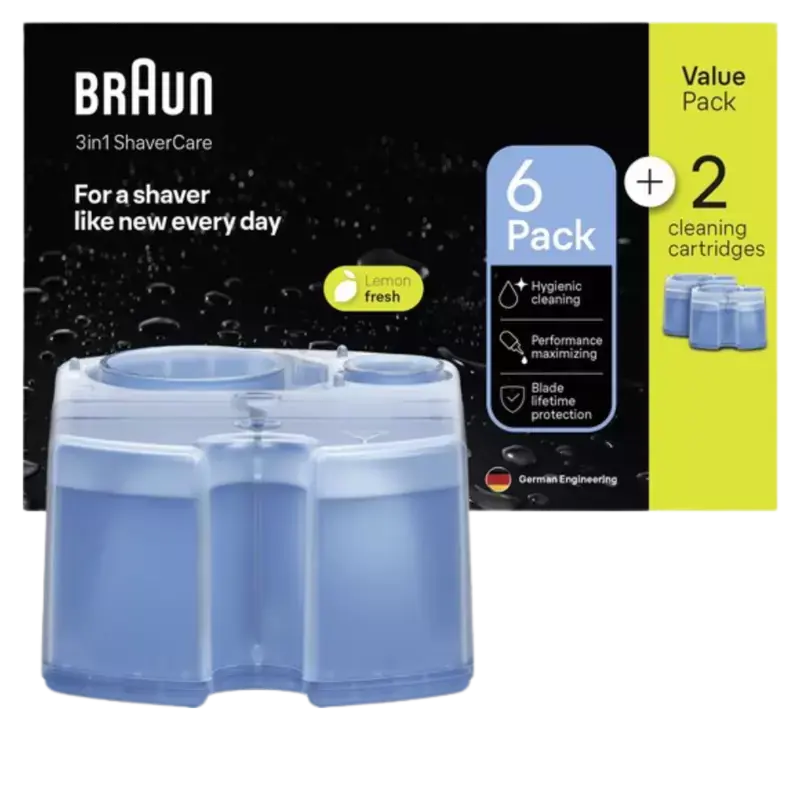 Braun 3-in-1 ShaverCare SmartCare Center Navulpatronen 6+2 pack Super-Preis