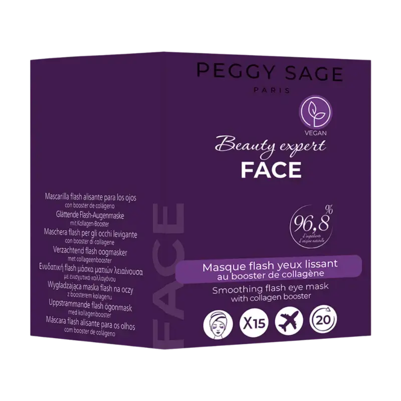 Peggy Sage Beauty Expert Face Softening Eye Mask 15pcs - display Finale Aktion
