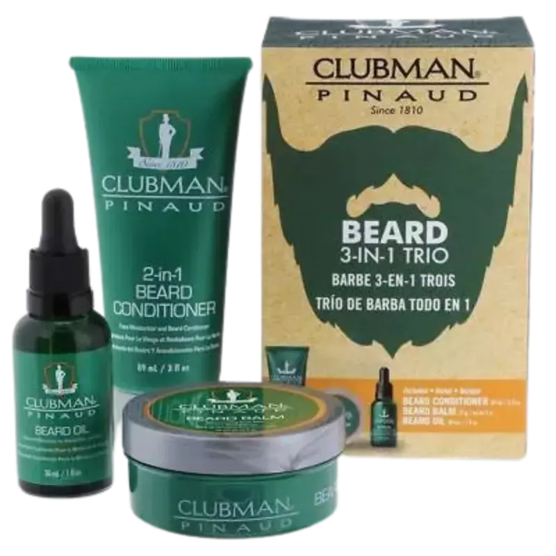 Clubman Pinaud Beard 3-in-1 Trio Neue Kollektion