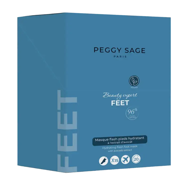 Peggy Sage Beauty Expert Feet Hydrating Flash Mask 15pcs - display Garantierte Lieferung