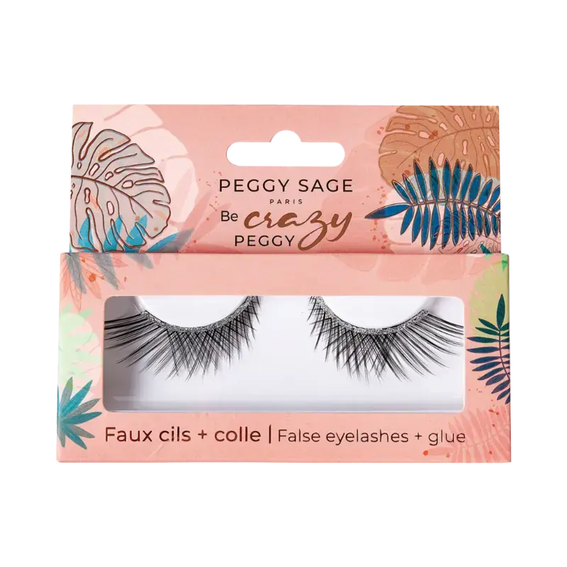 Top-Seller Peggy Sage False Eyelashes + Glue Silver Goddess