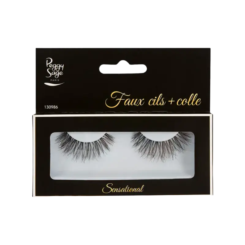 Saisonangebot Peggy Sage False Eyelashes + Glue Sensational