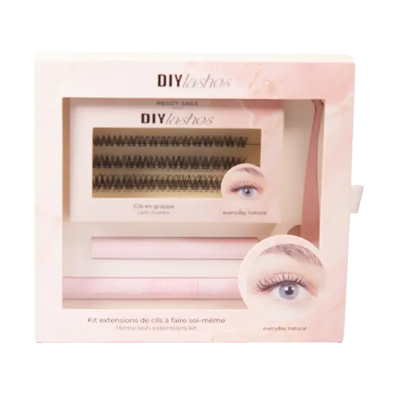 Rabatt Peggy Sage DIY Lashes Home Lash Extensions Kit Everyday Natural