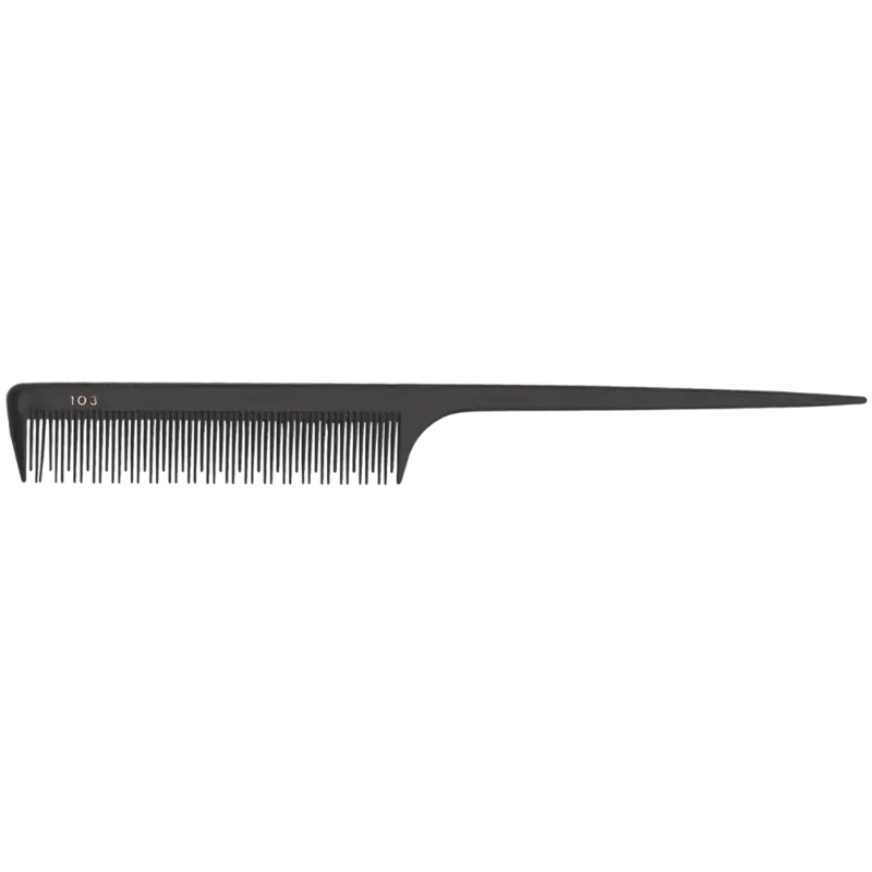 Geprüft Sibel Tail Comb Delrin 103 Black