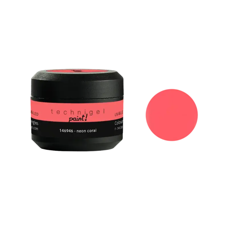 Peggy Sage Technigel Paint! Uv/Led Coloured Gel 5gr Neon Coral Highlight