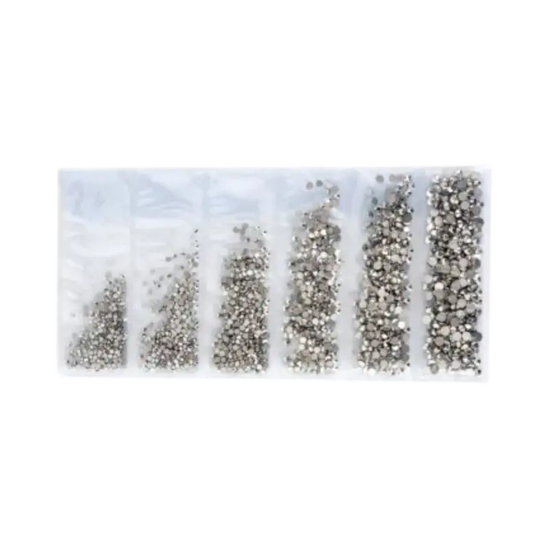 Markenware Peggy Sage Crystal Nail Decorations Silver