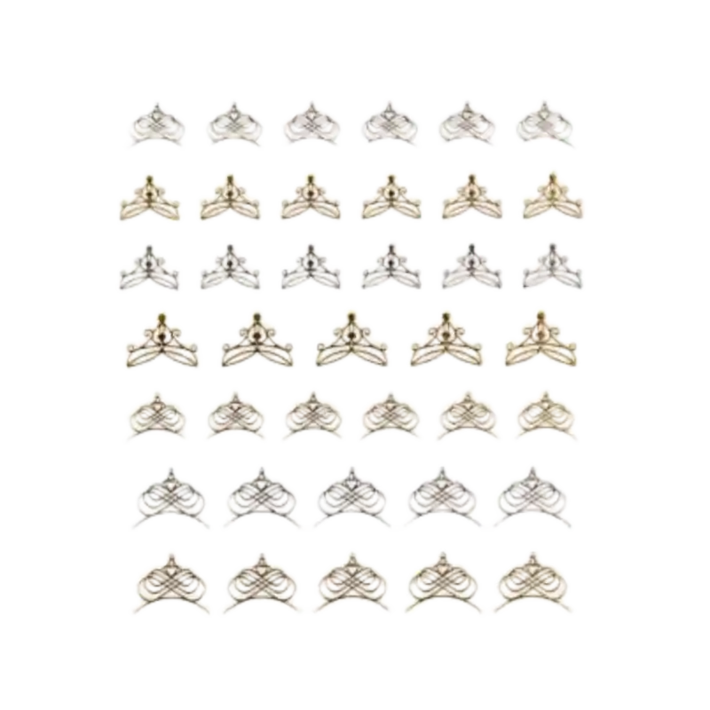 Billig Peggy Sage Decorative Nail Stickers Tiara