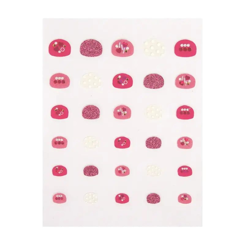 Peggy Sage Decorative Nail Stickers Kids Pink Heart Wochenendangebot