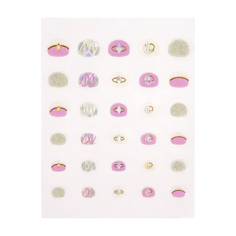 Top-Seller Peggy Sage Decorative Nail Stickers Kids Princess Pink