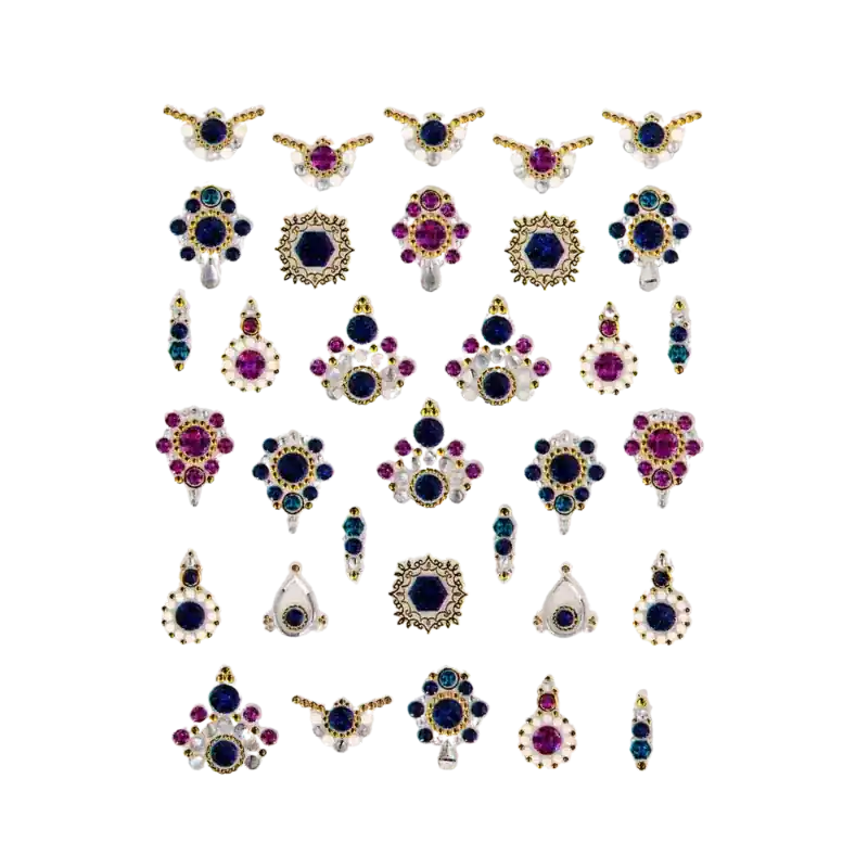 Peggy Sage Decorative Nail Stickers - Luxury Blue & Purple Günstig