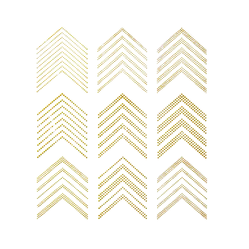Peggy Sage Decorative Nail Stickers Point Gold Neuheit