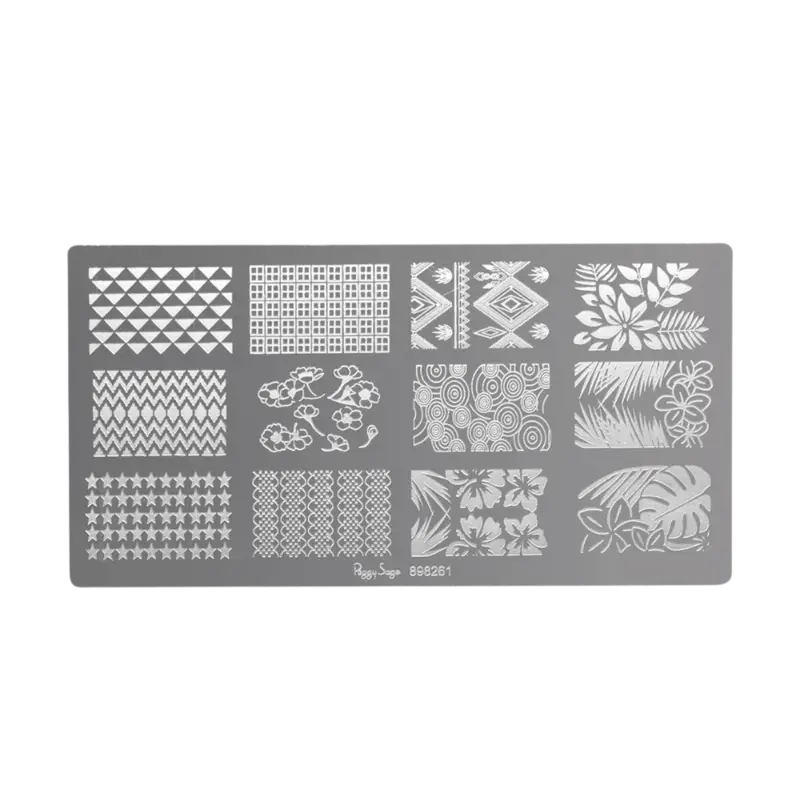 Peggy Sage Stamping Plate Florals Geprüft
