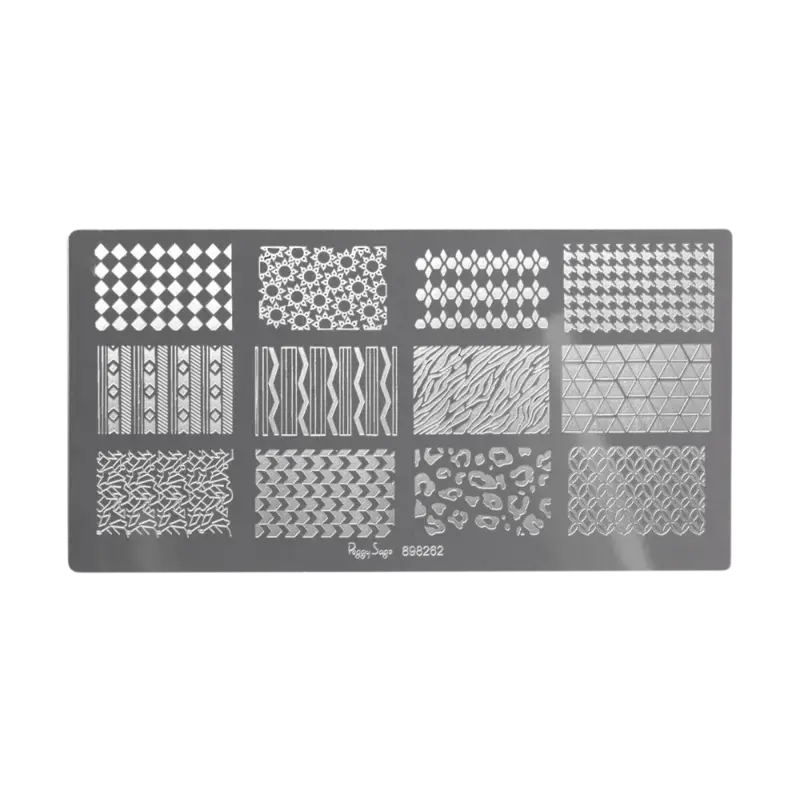Angebot Peggy Sage Nail Art Stamping Plate Geometric Patterns