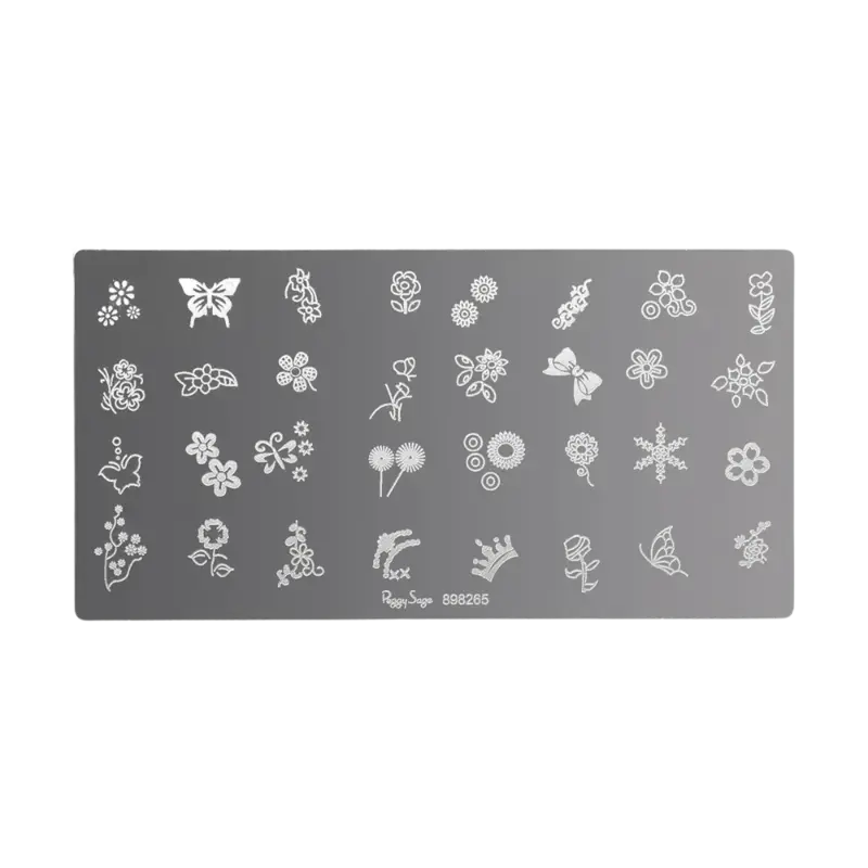 Peggy Sage Nail Art Stamping Plate Botanical Highlight