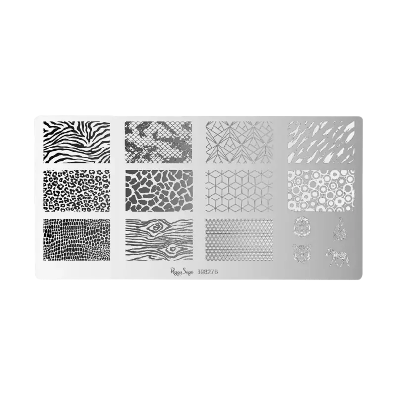 Peggy Sage Nail Art Stamping Plate Wildlife Echt