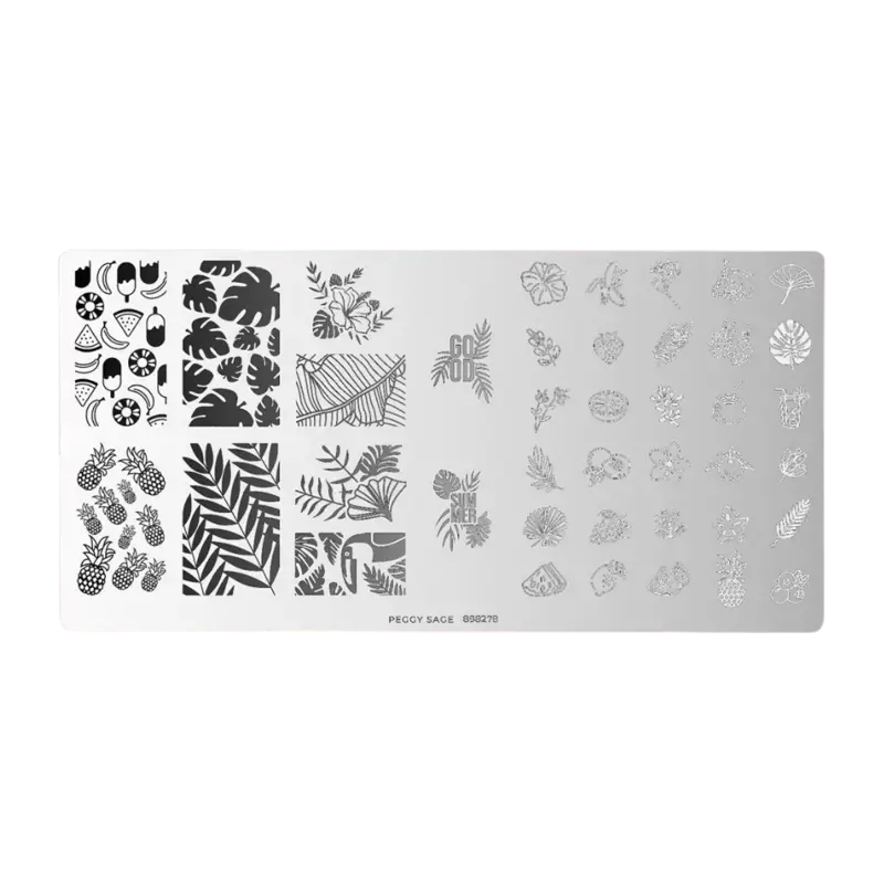 Peggy Sage Nail Art Stamping Plate Tropical Punch Direktkauf