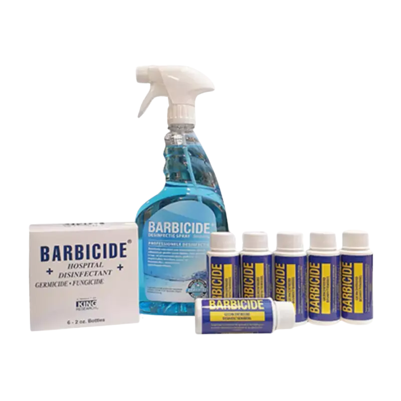 Barbicide Desinfectievloeistof + Sprayer 6x60ml Abverkauf