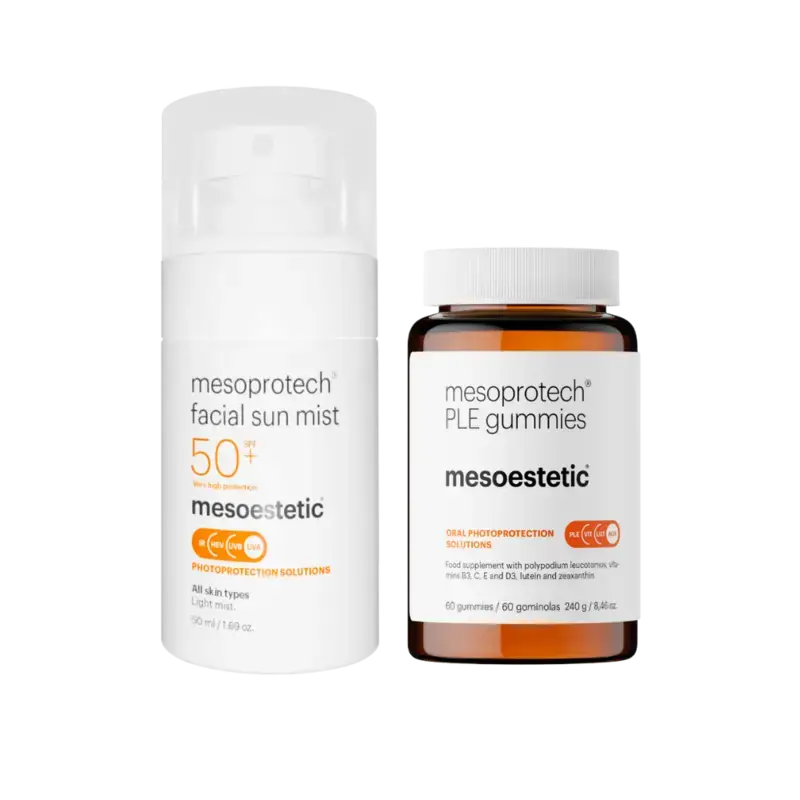 Top-Seller Mesoestetic Mesoprotech Box Gummies + Facial Sun Mist
