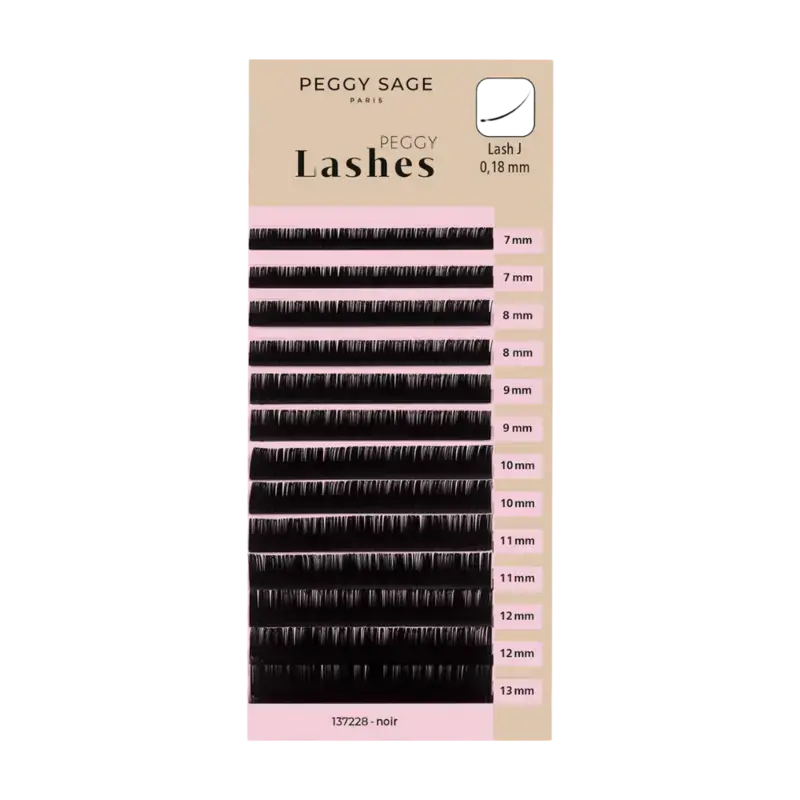 Peggy Sage Lash To Lash Eyelash Extensions - Lash J - 0,18mm 7 - 13mm Echt