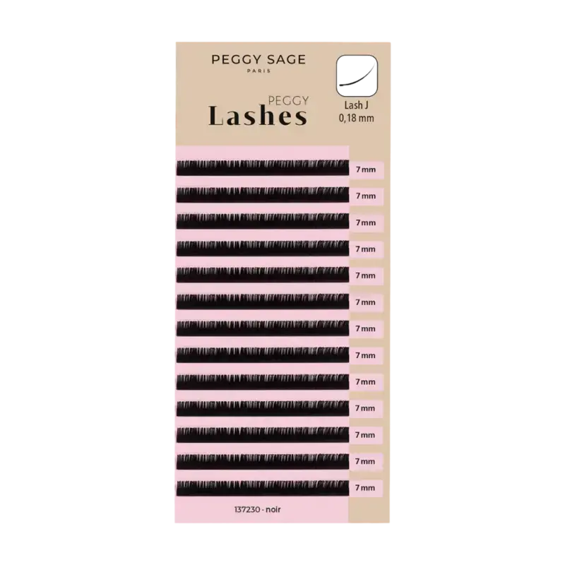 Billig Peggy Sage Lash To Lash Eyelash Extensions - Lash J - 0,18mm 7mm