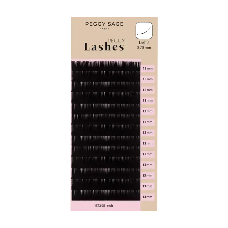 Aktuell Peggy Sage Lash To Lash Eyelash Extensions - Lash J - 0,20mm 13mm