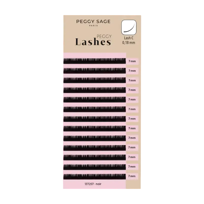 Peggy Sage Lash To Lash Eyelash Extensions - Lash C - 0,18mm 7mm Expressversand