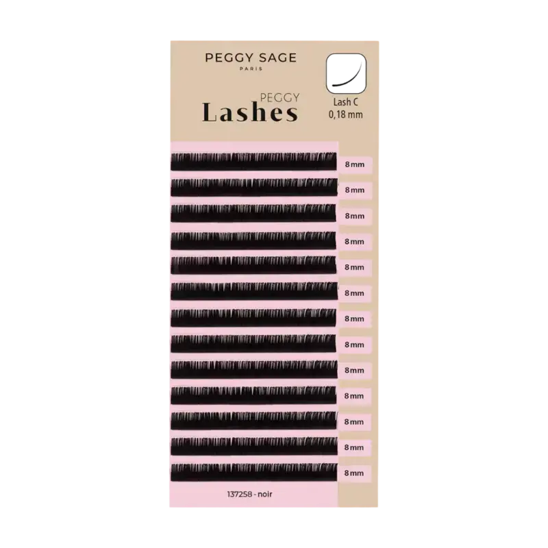 Peggy Sage Lash To Lash Eyelash Extensions - Lash C - 0,18mm 8mm Neue Kollektion