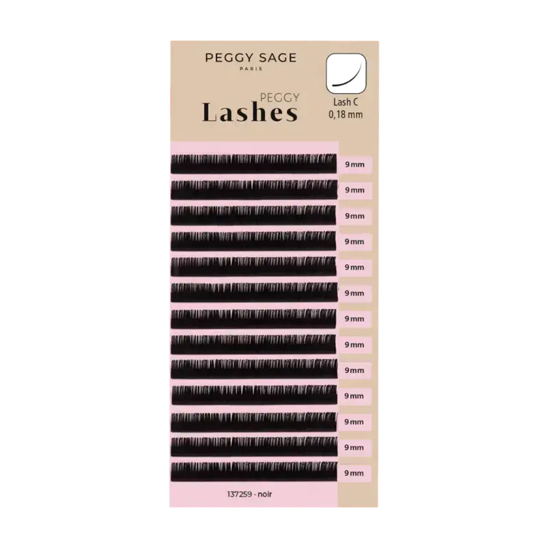 Peggy Sage Lash To Lash Eyelash Extensions - Lash C - 0,18mm 9mm Finale Aktion