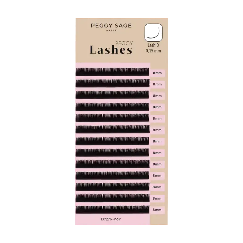 Peggy Sage Lash To Lash Eyelash Extensions - Lash D - 0,15mm 8mm Billig