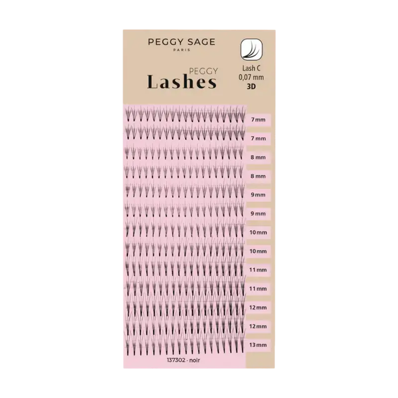 Peggy Sage Russian Volume Eyelash Extensions - Lash C - 0,07mm 3D 7 - 13mm Neuheit