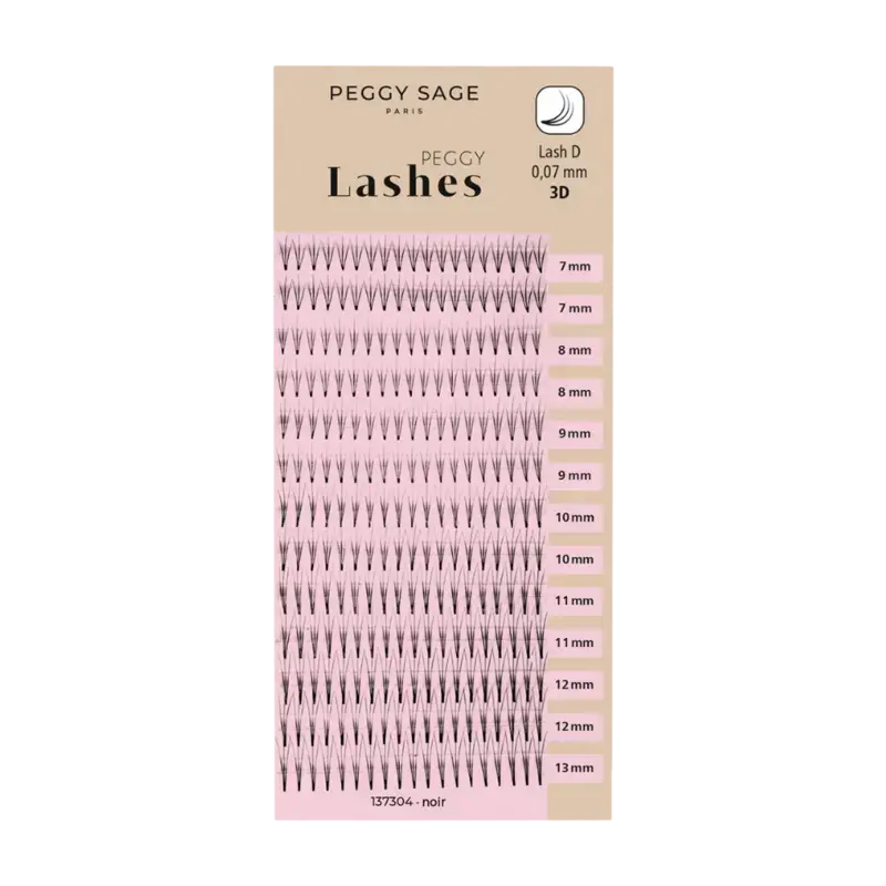 Top-Angebot Peggy Sage Russian Volume Eyelash Extensions - Lash D - 0,07mm 3D 7 - 13mm