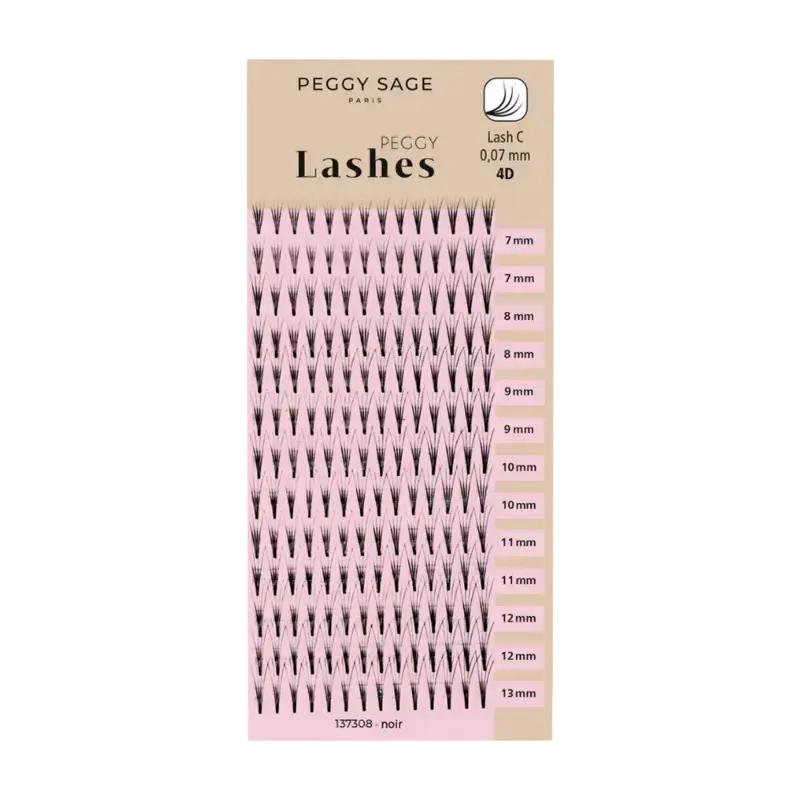Peggy Sage Russian Volume Eyelash Extensions - Lash C - 0,07mm 4D 7 - 13mm Preis Gesenkt