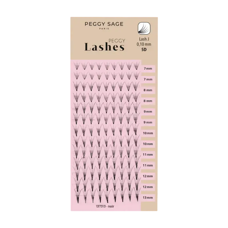 Top-Angebot Peggy Sage Russian Volume Eyelash Extensions - Lash J - 0,10mm 5D 7 - 13mm