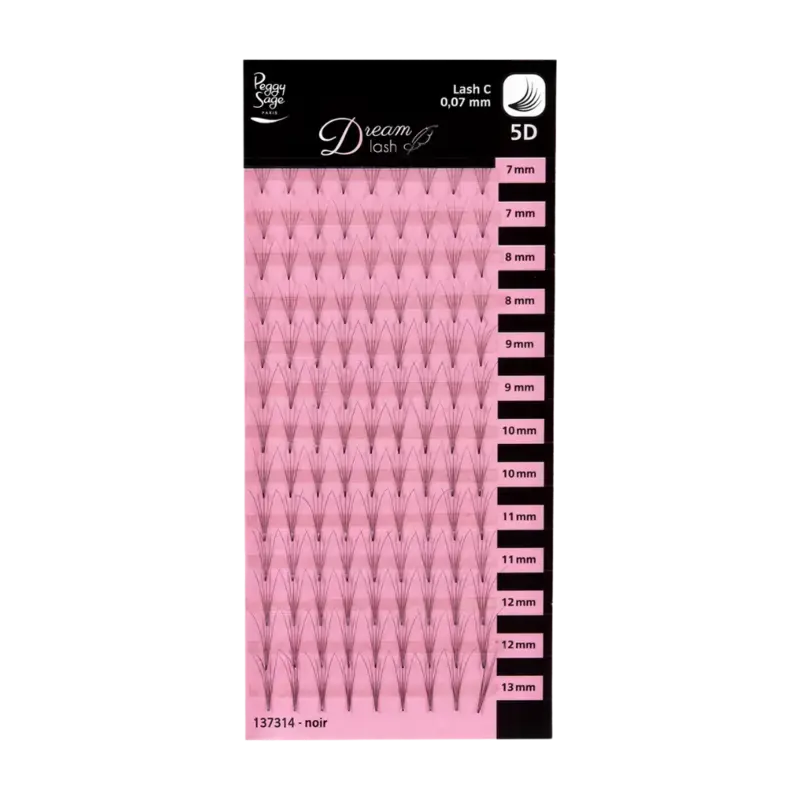 Meistverkauft Peggy Sage Russian Volume Eyelash Extensions - Lash C - 0,07mm 5D 7 - 13mm