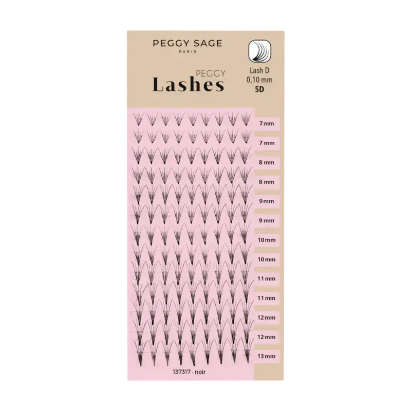 Peggy Sage Russian Volume Eyelash Extensions - Lash D - 0,10mm 5D 7 - 13mm Top-Preis