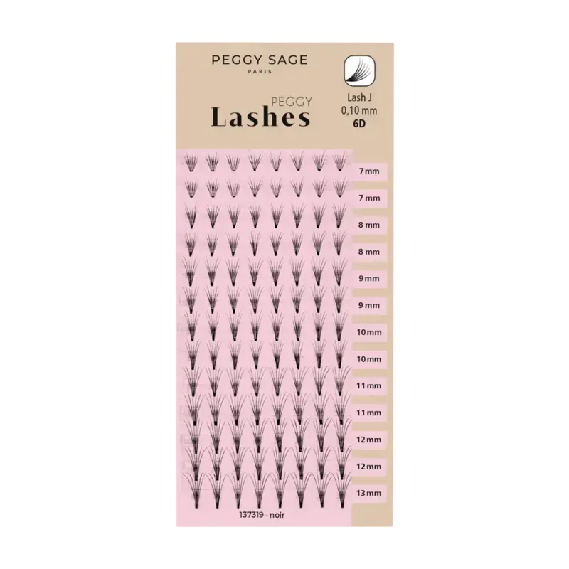 Jetzt Bestellen Peggy Sage Russian Volume Eyelash Extensions - Lash J - 0,10mm 6D 7 - 13mm