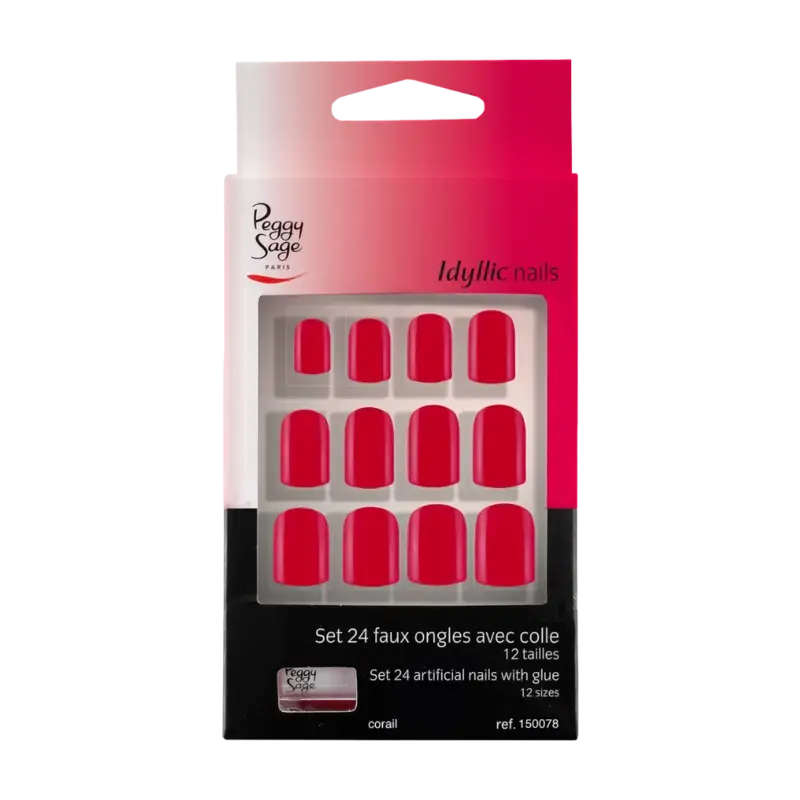 Peggy Sage Idyllic Nails Artificial Nails 24pcs Corail Top-Angebot