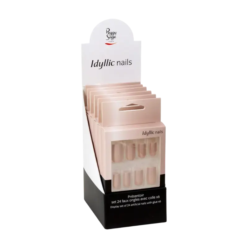 Peggy Sage Idyllic Nails Artificial Nails Display 6x24pcs Pretty Nude Mega-Angebot