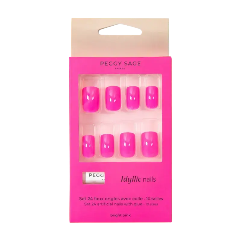 Peggy Sage Idyllic Nails Artificial Nails 24pcs Bright Pink Heißes Angebot