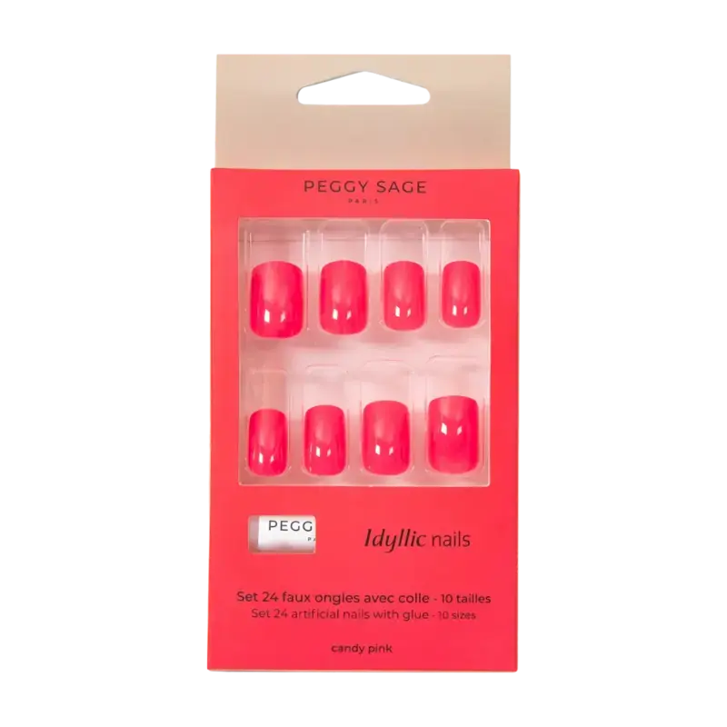 Peggy Sage Idyllic Nails Artificial Nails 24pcs Candy Pink Top-Seller