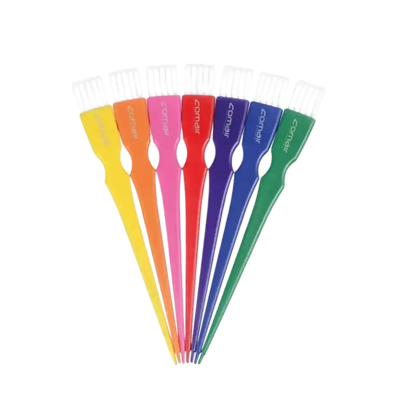 Comair Tinting Brushes Rainbow Mini Colored 7 stuks Echt